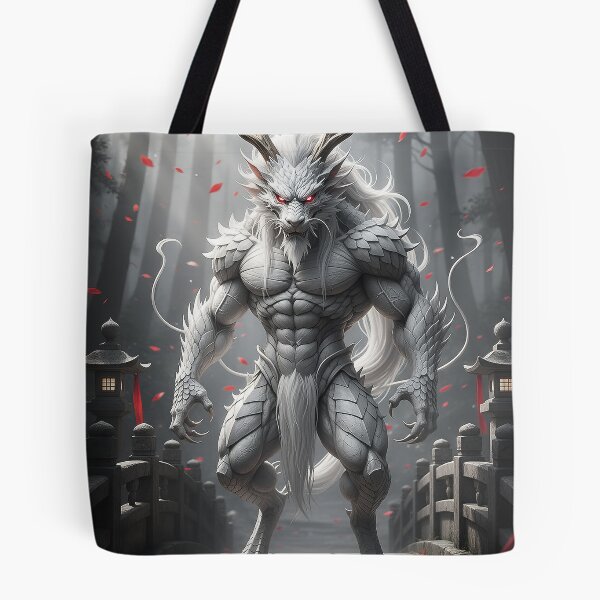 Item preview, White Kirin Guardian Dragon – Japanese Yokai Mystic Forest designed and sold by Tsuiho_art.