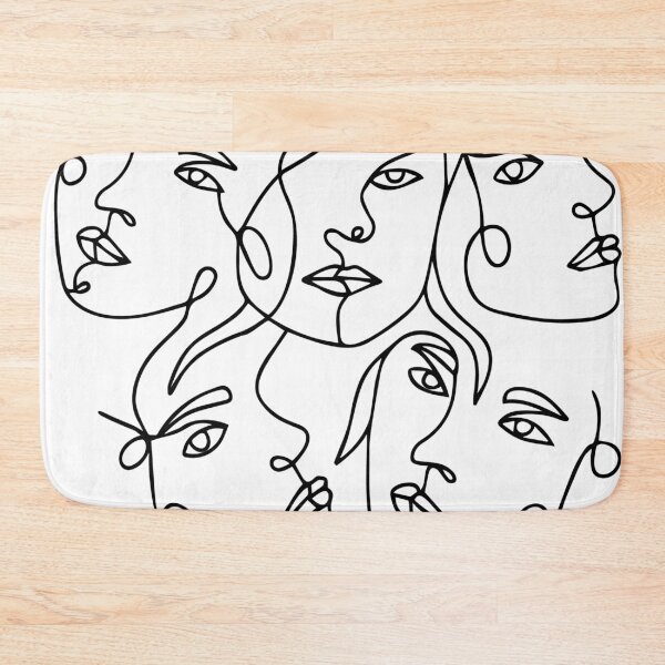 Item preview, Five Women's Faces Black And White Line Drawings  designed and sold by DEC02.