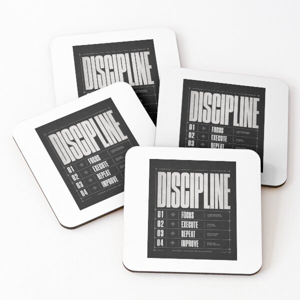 Item preview, Discipline Blueprint Typography Design designed and sold by PrintxforxYou.