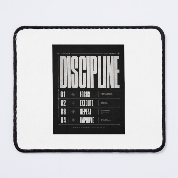Item preview, Discipline Blueprint Typography Design designed and sold by PrintxforxYou.