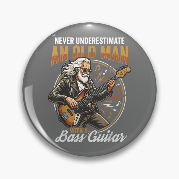 Item preview, Never Underestimate an Old Man with A Bass Guitar Player Dad designed and sold by KristineLi.
