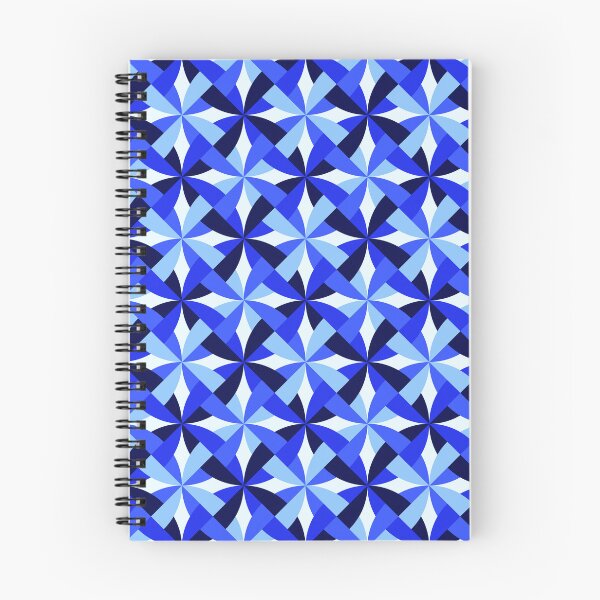 Item preview, Blue, White, And Aqua Pinwheel-Style Geometric Pattern designed and sold by DEC02.