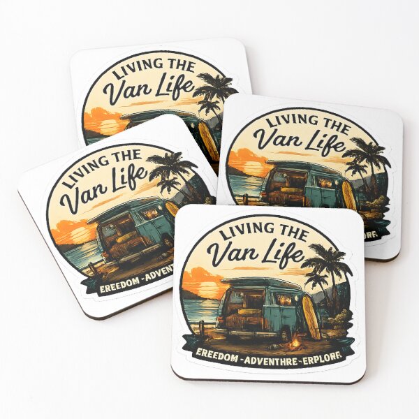 Item preview, Living The Van Life – Freedom Adventure Explore Camper Van Design designed and sold by vansaidshop ⭐⭐⭐⭐⭐.