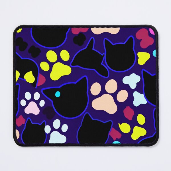 Item preview, Neon Black Cat Paw Pattern Aesthetic designed and sold by IMuDesigner.