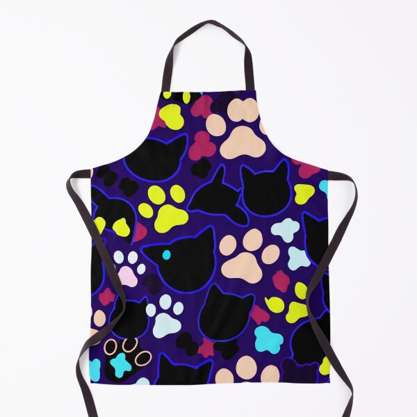Item preview, Neon Black Cat Paw Pattern Aesthetic designed and sold by IMuDesigner.