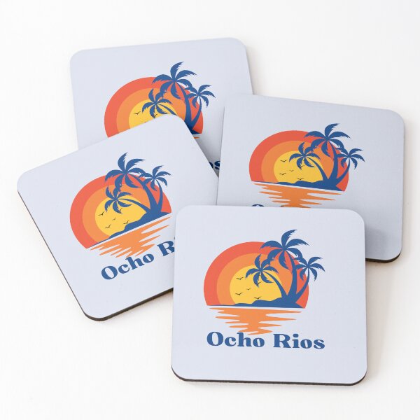 Item preview, Ocho Rios Jamaica Retro Sunset Palm Trees designed and sold by digitalbob60.