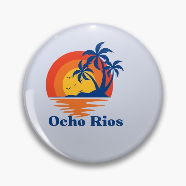 Item preview, Ocho Rios Jamaica Retro Sunset Palm Trees designed and sold by digitalbob60.