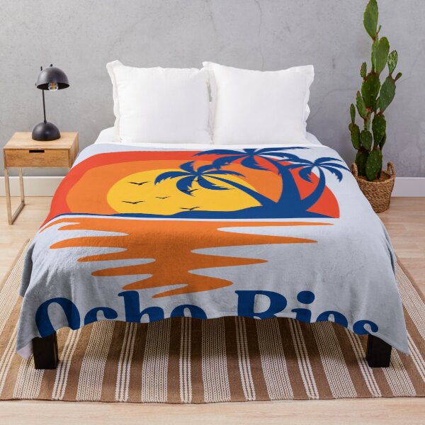 Item preview, Ocho Rios Jamaica Retro Sunset Palm Trees designed and sold by digitalbob60.