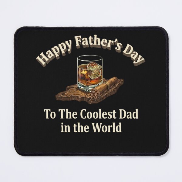 Item preview, Coolest Dad Whiskey and Cigar Father's Day Vintage Design T-Shirt designed and sold by TShak Clothing .