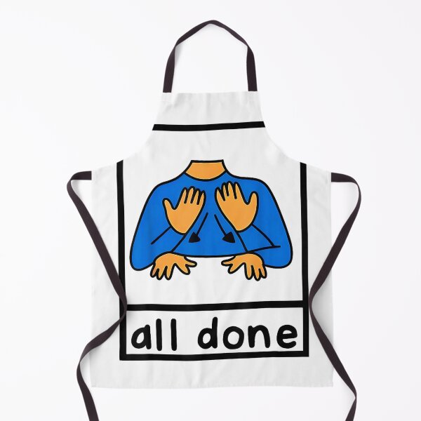 Item preview, All Done Sign Language Speech Pathology AAC sped Teacher T-Shirt designed and sold by gidget-gadget.