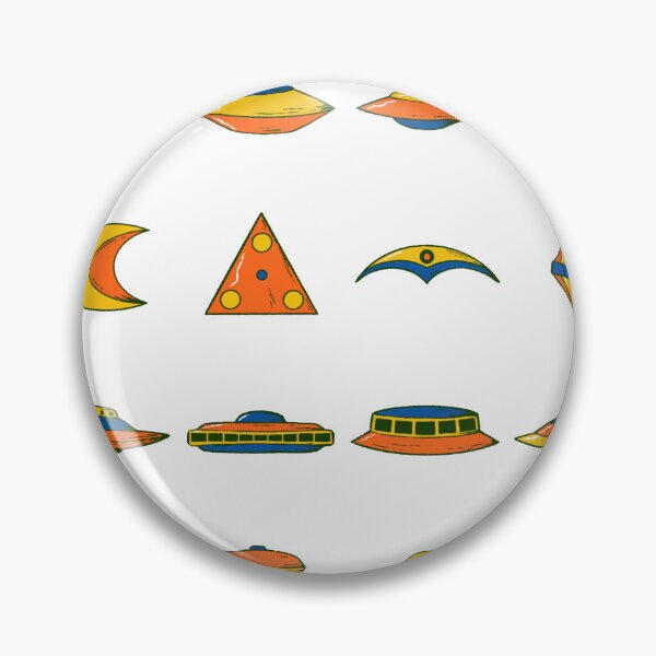 Item preview, Spaceships UFO UAP Shapes chart primary colour designed and sold by crawl-home.