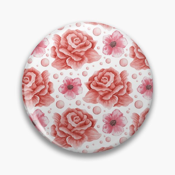 Item preview, Watercolor Pink Rose Seamless Pattern  designed and sold by Bloomelle Studio.