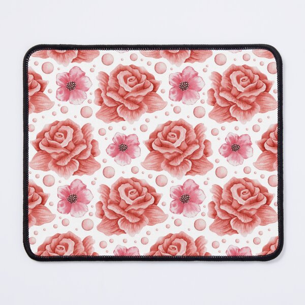 Item preview, Watercolor Pink Rose Seamless Pattern designed and sold by Bloomelle Studio.