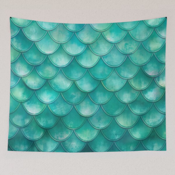 Item preview, Sea Green Mermaid Print designed and sold by SeaStarMermaids.
