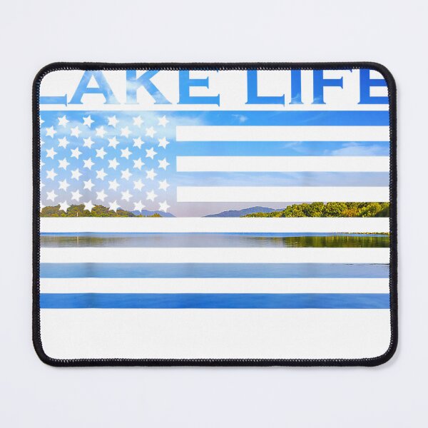 Item preview, American Flag Patriot Fishing at The Lake This is Lake Life T-Shirt designed and sold by kevincuellar.
