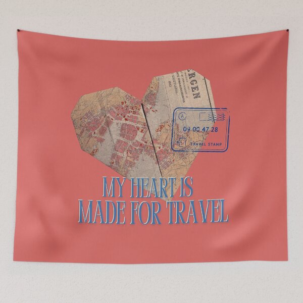 Item preview, My Heart is Made for Travel designed and sold by curious unit.