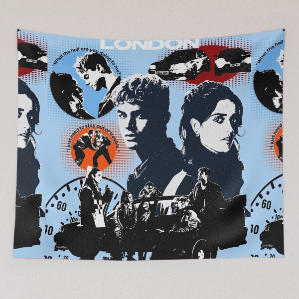 Item preview, My Fault London Your Fault London 2 Nick Noah Vintage Blue Collage designed and sold by tracynguyen23.