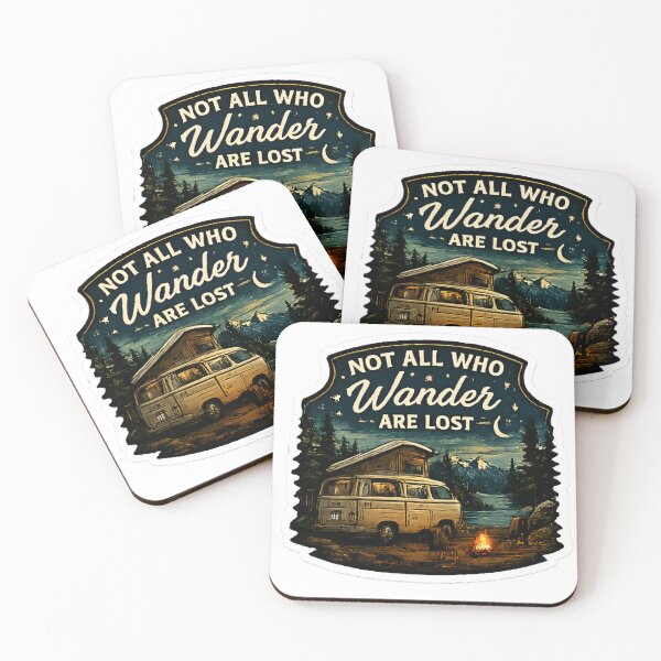 Item preview, Not All Who Wander Are Lost – Vintage Camper Van Adventure Design designed and sold by vansaidshop ⭐⭐⭐⭐⭐.