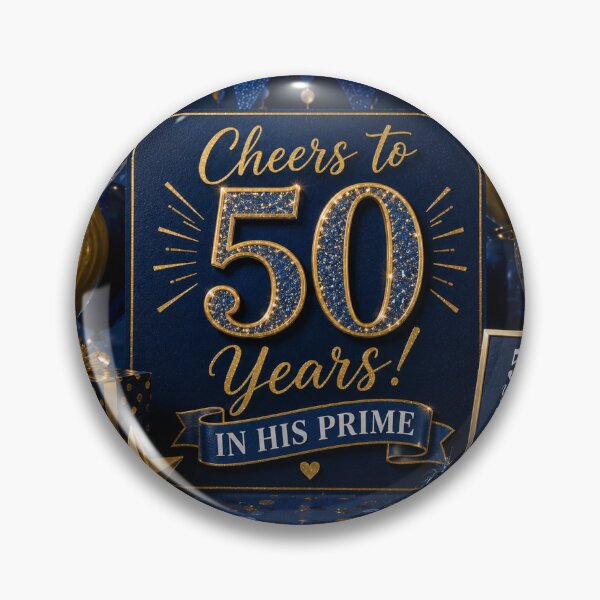 Item preview, Blue & Gold 50th Birthday Celebration  designed and sold by Pamoji3.