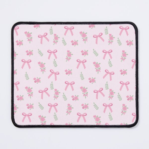 Item preview, Coquette Pink Bow Floral Seamless Pattern designed and sold by Bloomelle Studio.