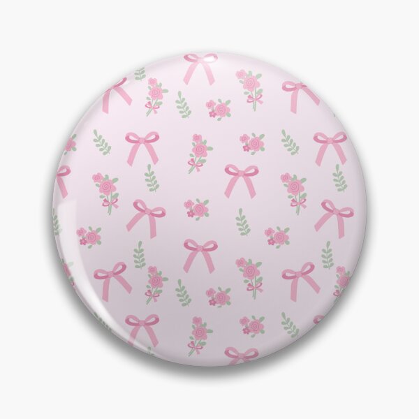 Item preview, Coquette Pink Bow Floral Seamless Pattern designed and sold by Bloomelle Studio.