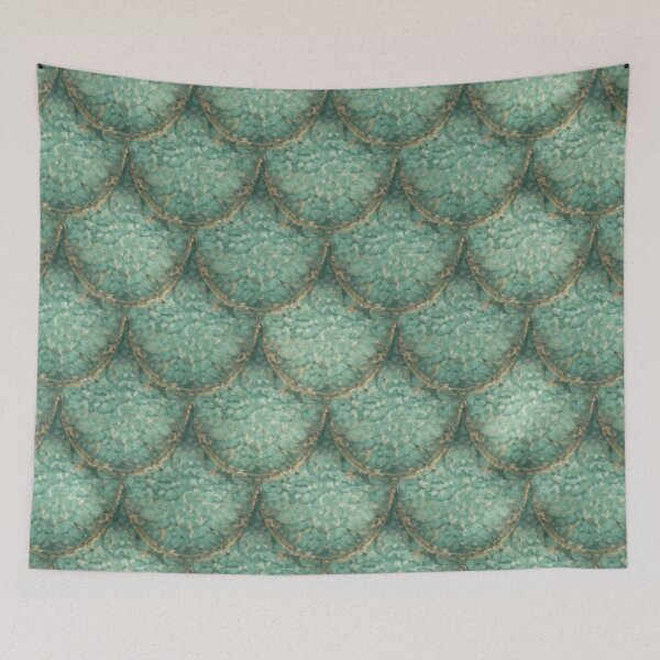 Item preview, Green Gold Mermaid Print designed and sold by SeaStarMermaids.