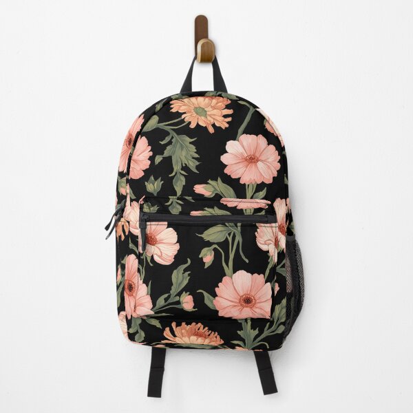 Item preview, Vintage Peach Blossom Floral Pattern | Elegant Botanical Flowers on Black designed and sold by Mobile Cases Store.
