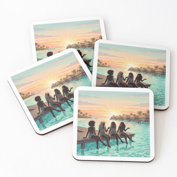Item preview, Retro Maldives Girls Trip Vintage Summer Art designed and sold by DuckOddity.
