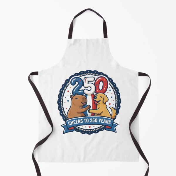 Item preview, Cheers To 250 Years Capybara And Dog Patriotic designed and sold by laughingshirts.
