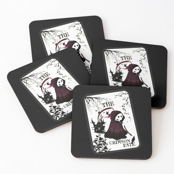 Item preview, The Crimson Fate Grim Reaper Tarot Card  designed and sold by StyleBloomes.