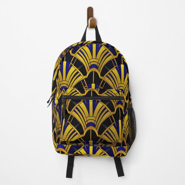 Item preview, Art Deco Golden-Hues Pattern With Blue Accents designed and sold by DEC02.