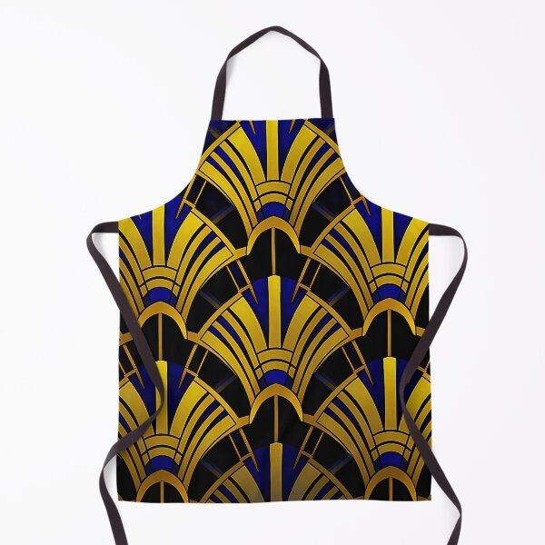 Item preview, Art Deco Golden-Hues Pattern With Blue Accents designed and sold by DEC02.