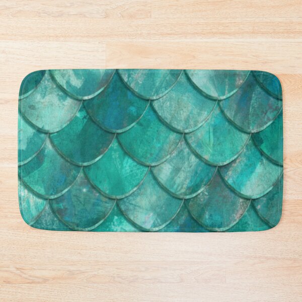 Item preview, Shiny Ocean Green Mermaid Print designed and sold by SeaStarMermaids.