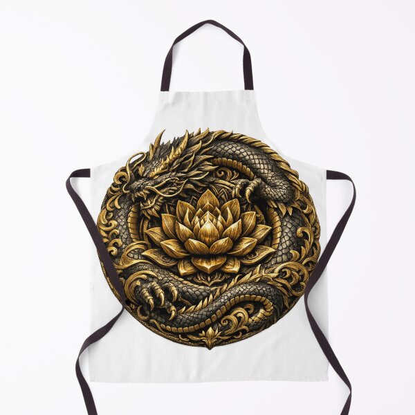 Item preview, Golden Dragon Lotus Mandala Emblem designed and sold by Dresut.