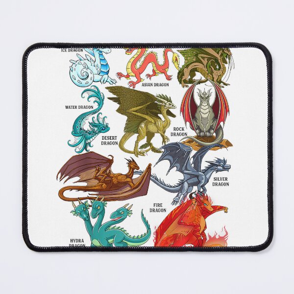 Item preview, Awesome Dragon Lovers Types of Dragons T-Shirt designed and sold by RKdrawings.