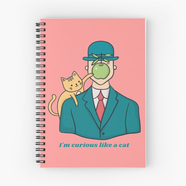 Item preview, Son of Man Cat Parody - Curious Like a Cat designed and sold by GenZFashion000.