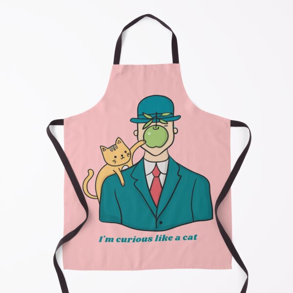 Item preview, Son of Man Cat Parody - Curious Like a Cat designed and sold by GenZFashion000.