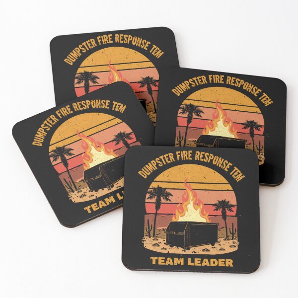 Item preview, Dumpster Fire Response Tem Team Leader Work Humor Manager Leadership designed and sold by HumansStuck12.