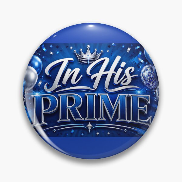 Item preview, In His Prime - 50th Birthday Blue & Silver designed and sold by Pamoji3.