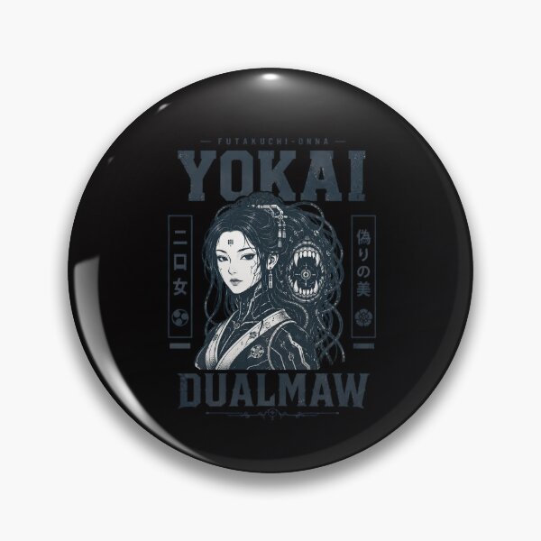 Item preview, Futuristic Futakuchi-onna DualMaw Cyber Yokai designed and sold by CoolCrazyQuirky.