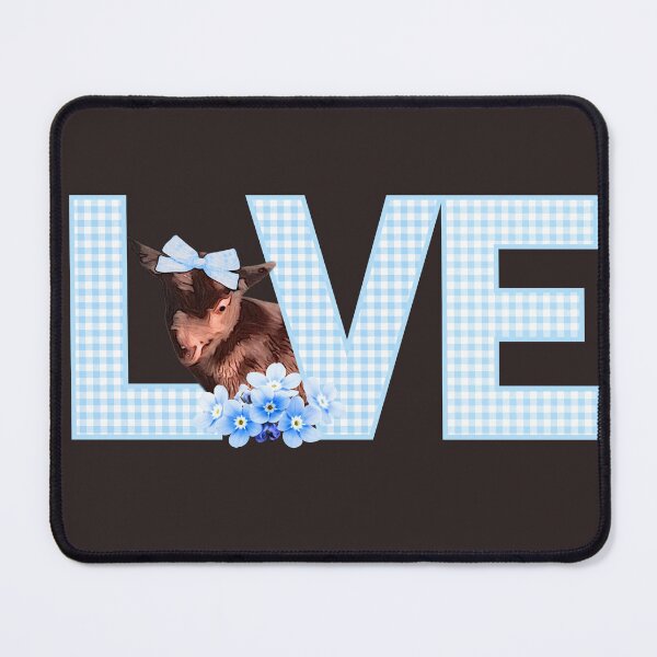 Item preview, Australian Brown baby goat with gingham and florals designed and sold by CritterCapers.