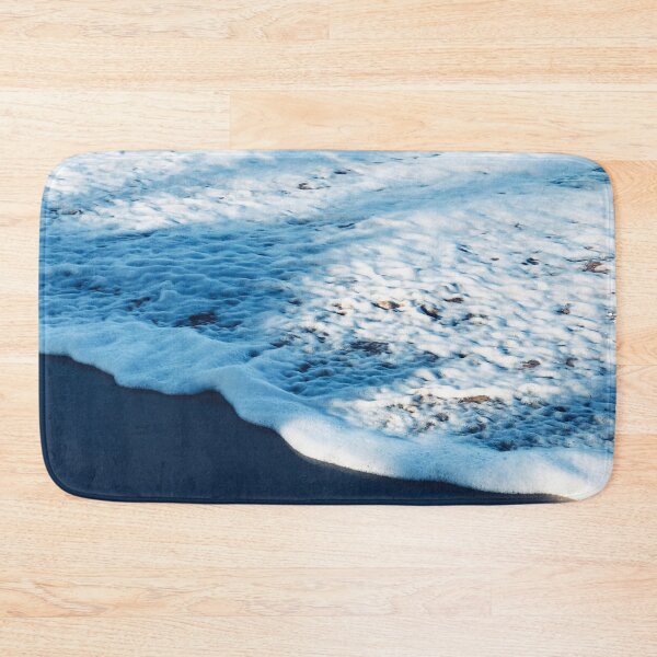 Item preview, Ebony Black Sand Tropical Beach With Blue Shadows Art Photo designed and sold by DEC02.