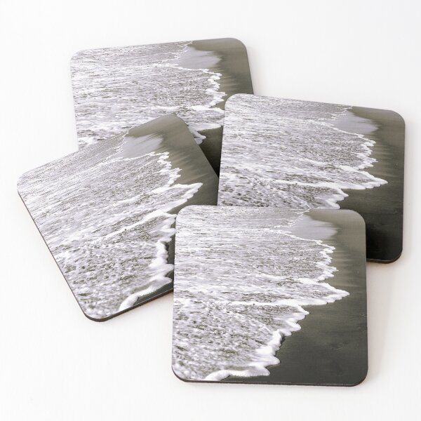 Item preview, Breathtaking Bubbly Beach Surf Black White Art Photo   designed and sold by DEC02.