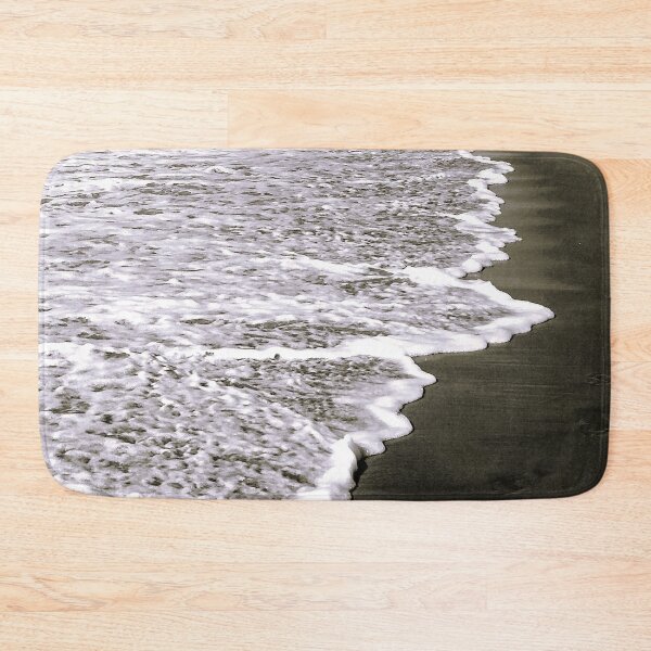 Item preview, Breathtaking Bubbly Beach Surf Black White Art Photo   designed and sold by DEC02.