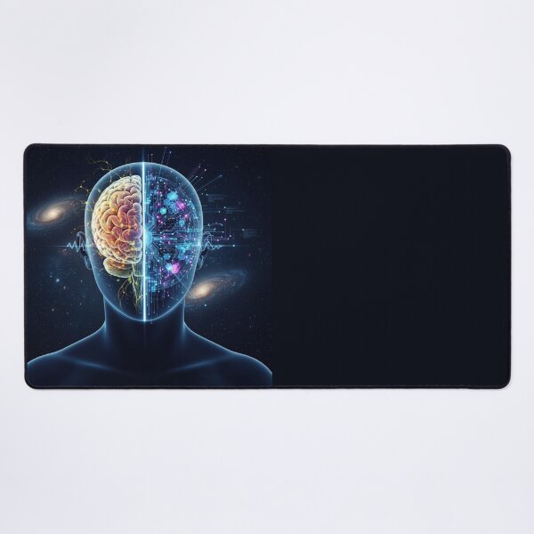 Item preview, Human Mind and Artificial Intelligence Cosmic Brain Art designed and sold by UmSkelig834.
