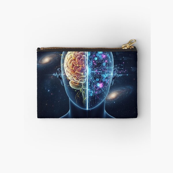 Item preview, Human Mind and Artificial Intelligence Cosmic Brain Art designed and sold by UmSkelig834.