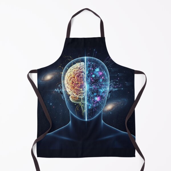 Item preview, Human Mind and Artificial Intelligence Cosmic Brain Art designed and sold by UmSkelig834.