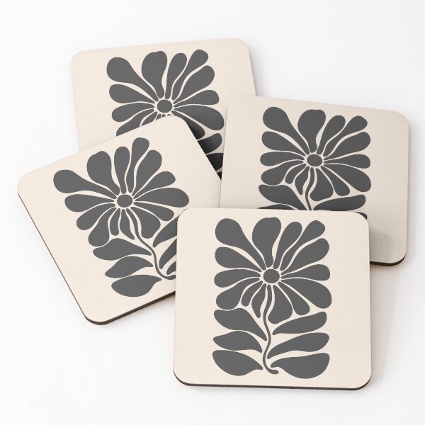 Item preview, Neutral Abstract Boho Floral Art designed and sold by NicoleYoungStudio.