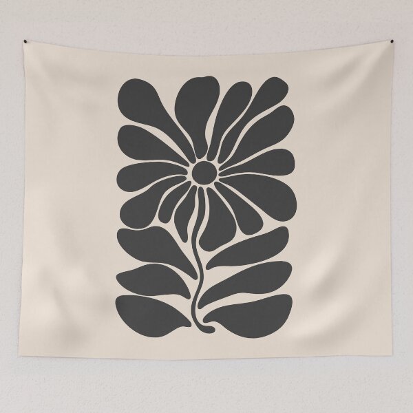 Item preview, Neutral Abstract Boho Floral Art designed and sold by NicoleYoungStudio.