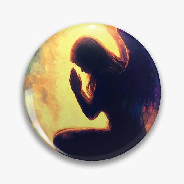 Item preview, Vibrant praying angel with wings designed and sold by dcrc.